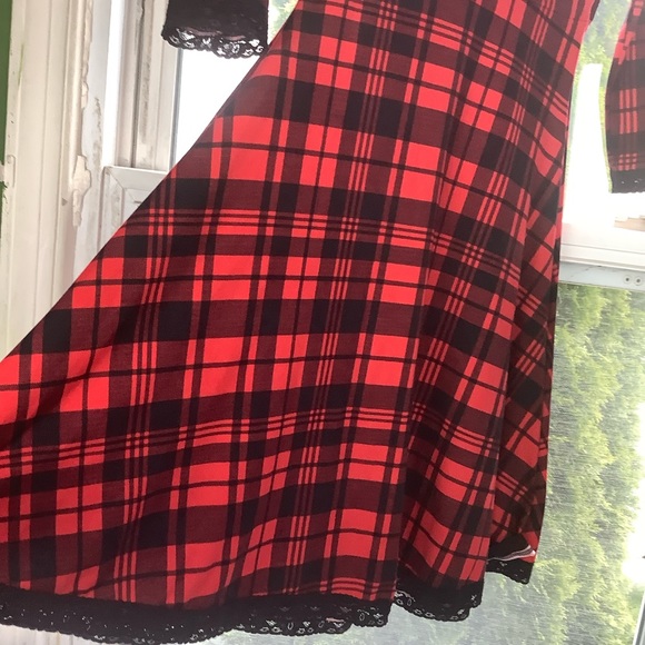 Wax Poetic Clothing Mini Light Plaid Dress - Picture 7 of 9